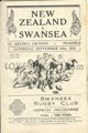 Swansea v New Zealand 1935 rugby  Programme